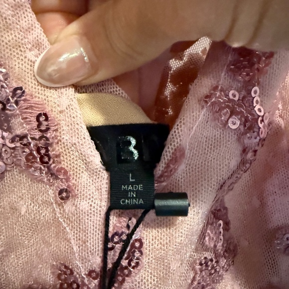 Pink sequins NBD cocktail dress - size L - Picture 4 of 5
